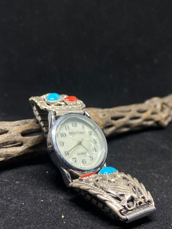 腕時計 Arizona Turquoise Indian Watch Hand Made Arizona Turquoise Indian Watch Hand Made