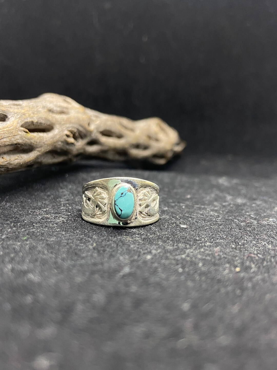 Handmade Native American Navajo Kingman Turquoise Sterling Silver ...