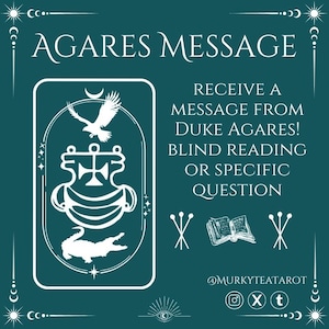 Message from Duke Agares, Divine Infernal Channeled Message from the Guardian of the Lost Path