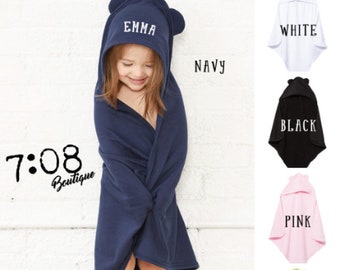 personalized kid towels hoods