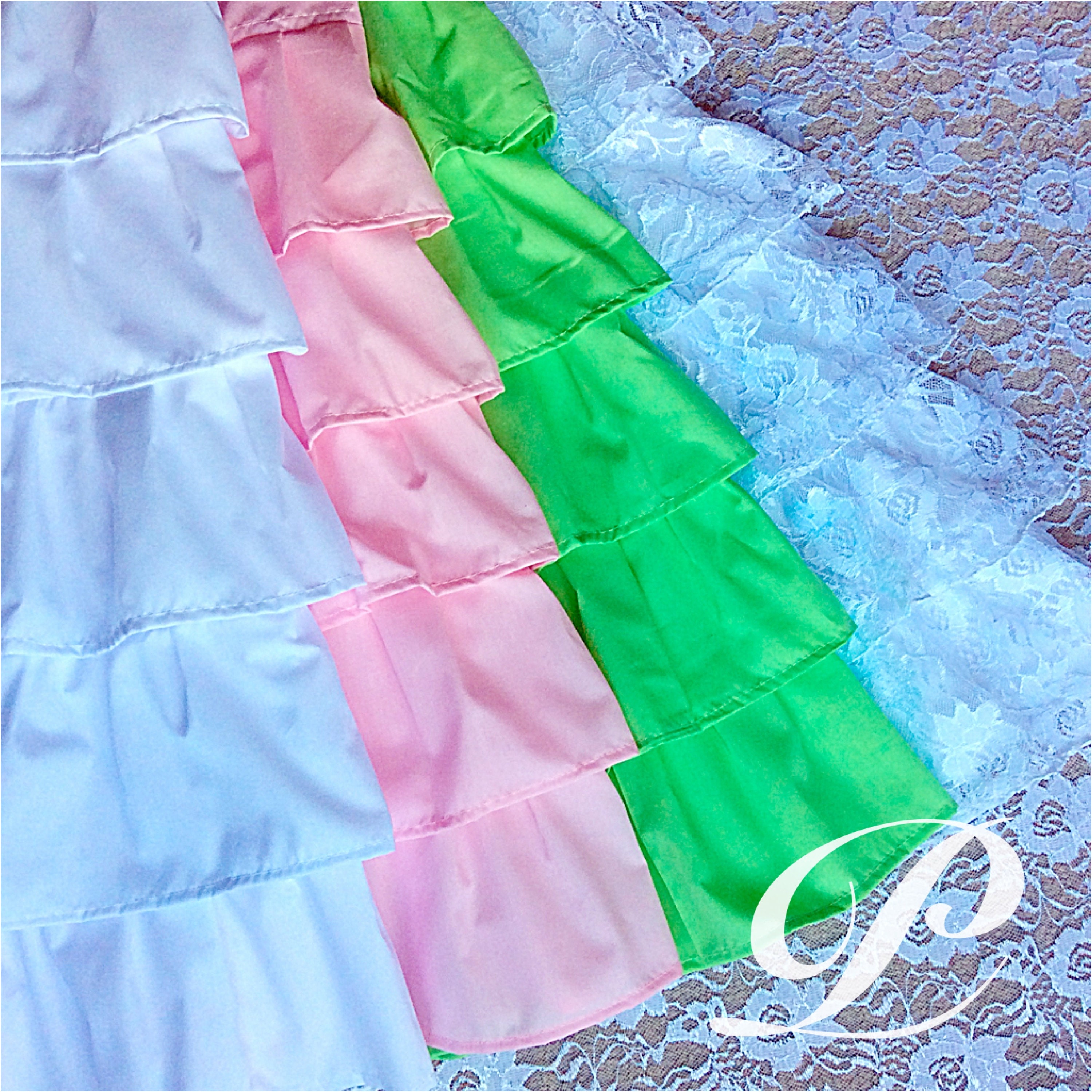 modest ruffle skirts