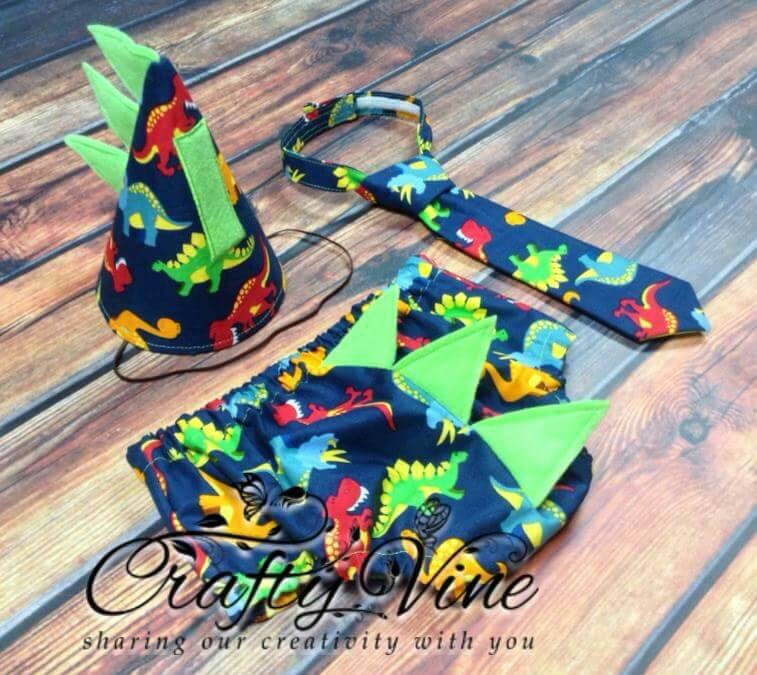 dinosaur smash cake outfit