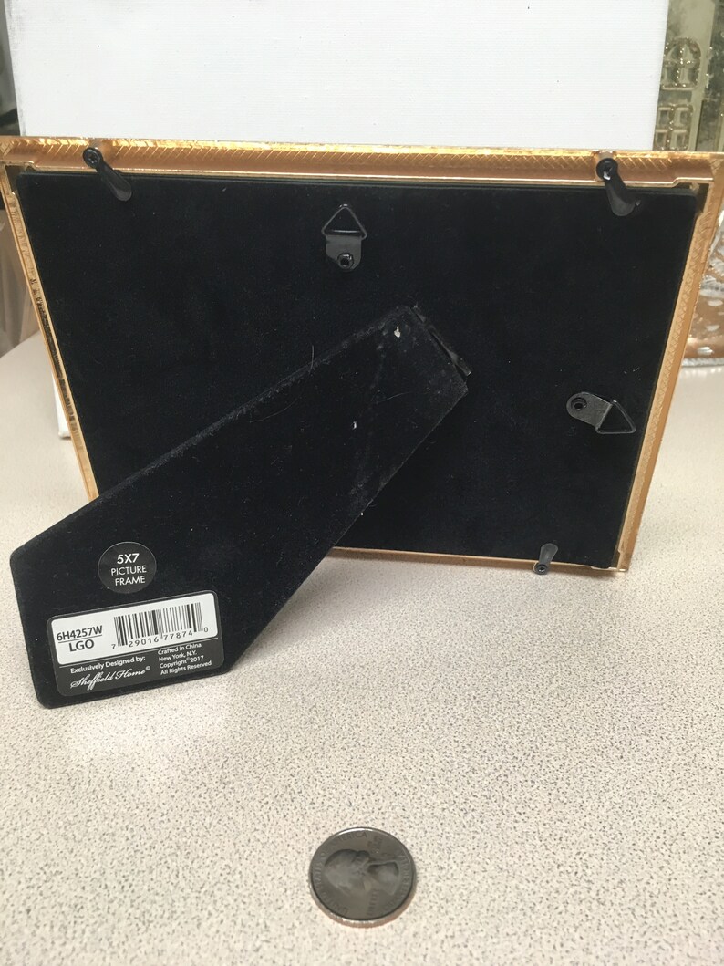 Thin Gold Picture Frame Etsy