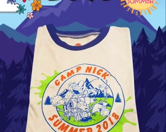 90s Nickelodeon T-Shirt/ 90s Nickelodeon apparel/ 90s nick shirt / hey Arnold shirt /ren and stimpy clothes/ roccos modern life shirt
