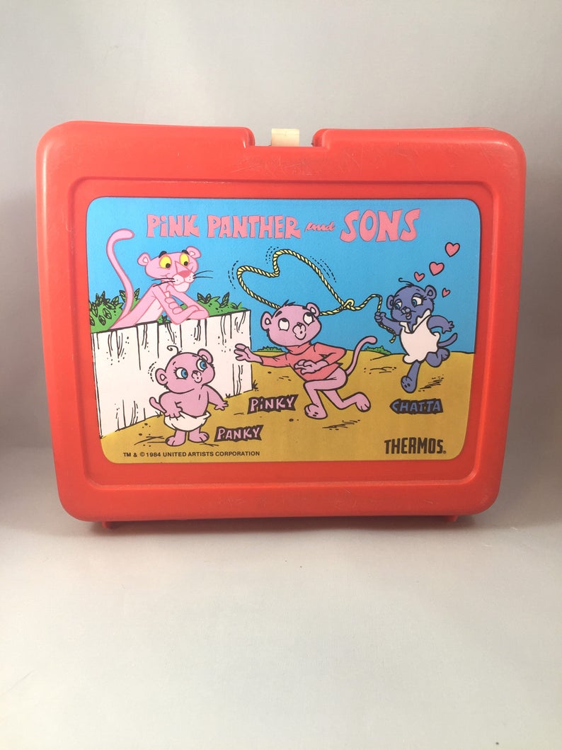 1984 Pink Panther and Sons Lunch Box Etsy