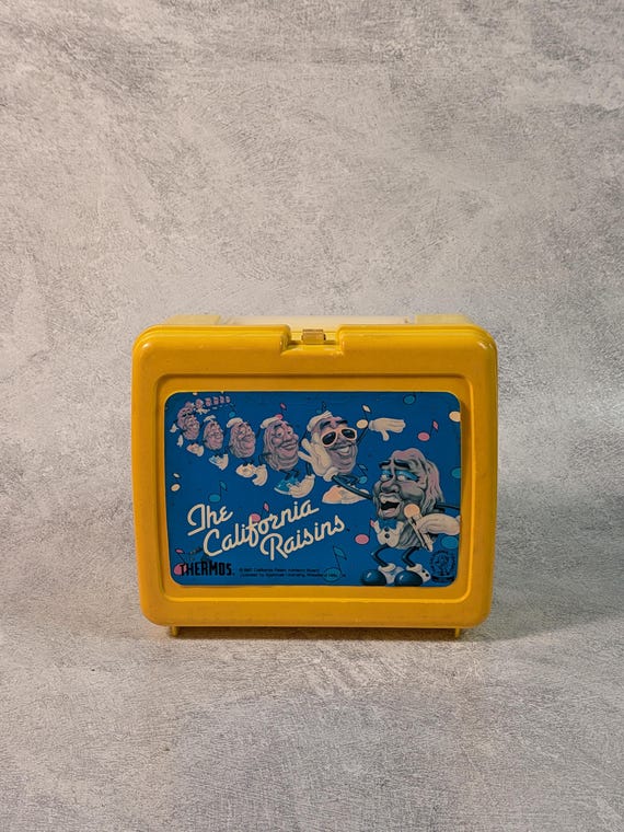 希少 80s カリフォルニアレーズン THERMOS社 USA製 ランチボックス 1987 California Raisins Vintage Plastic Lunchbox - Etsy