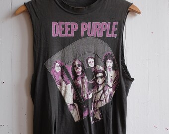 Vintage 1985 DEEP PURPLE Open Air Germany Tour T Shirt Size