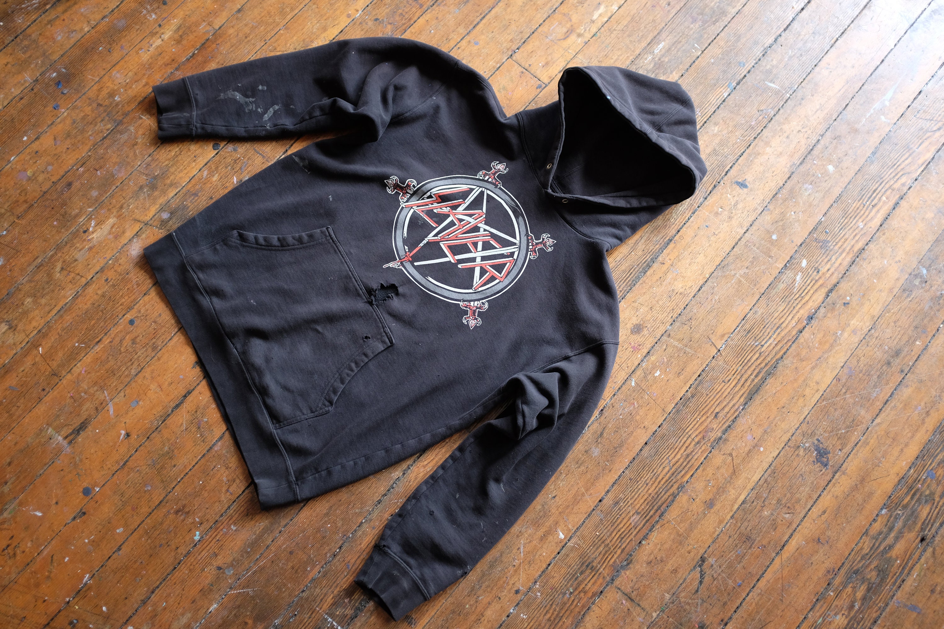 SLAYER South of Heaven Hoodie/sweatshirt / Heavily Worn - Etsy