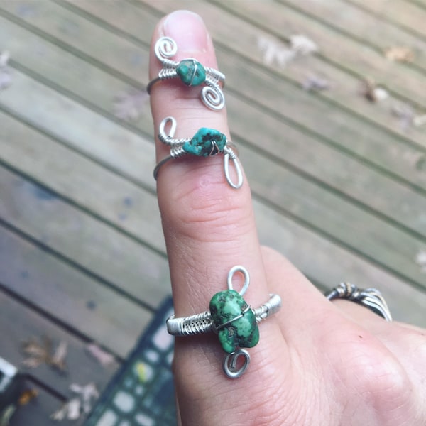 Turquoise Wirewrap Ring