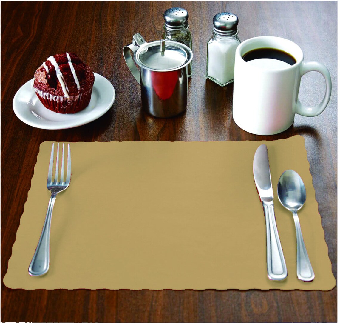 Kraft Paper Placemats With Scalloped Edge 10 X 14 Etsy