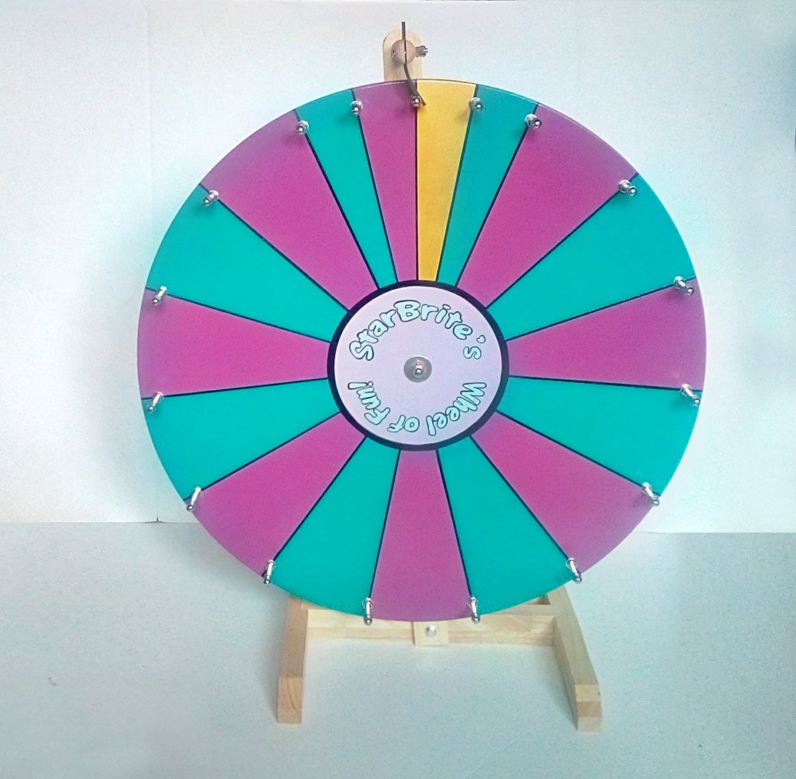 Woodwell 20inch White DIY Dry Erase Spin Wheel With 12 Slots Etsy