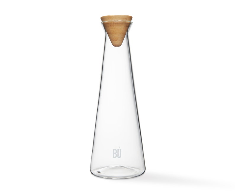 Carafe en verre, Carafe avec couvercle, Pichet à eau en verre, Carafe à vin, Carafe triangulaire, Carafe moderne, Carafe géométrique, Pichet à jus en verre image 6