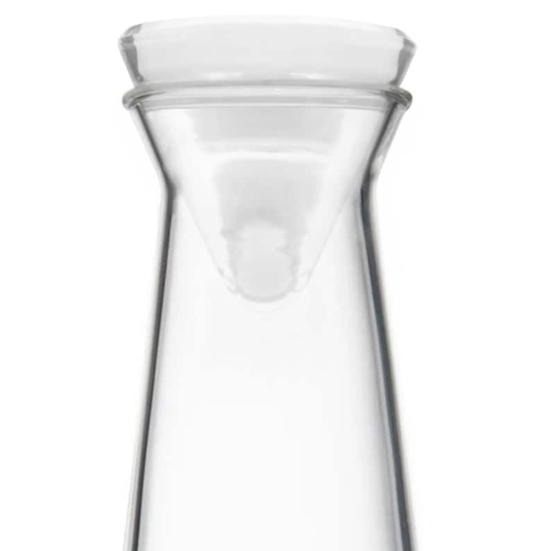 Glass Carafe, Carafe with Lid, Glass Water Jug, Wine Decanter, Triangle Carafe, Modern Carafe, Geometric Carafe, Glass Juice Pitcher image 6