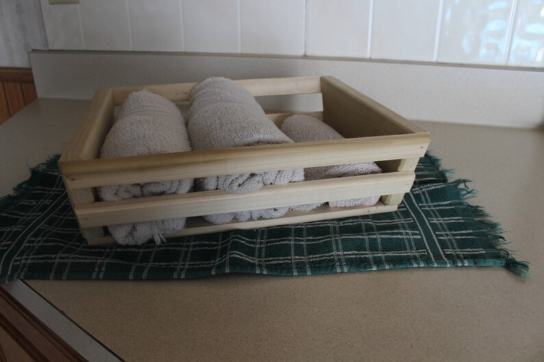 Wooden Basket Storage Basket Handmade Organization Etsy