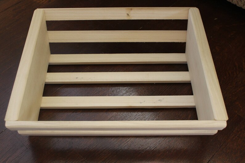 Wooden Basket Storage Basket Handmade Organization Etsy