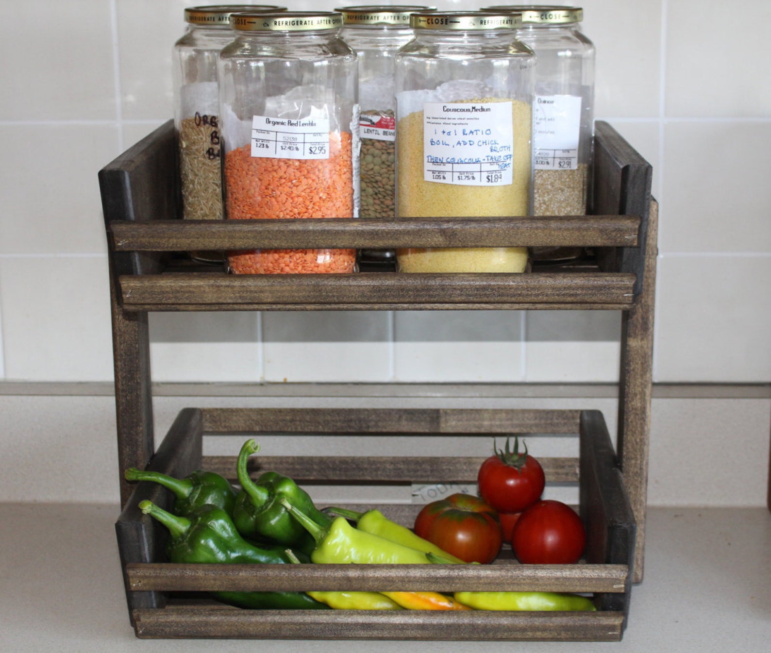 Kitchen Pantry Baskets Easier Access Basket Kitchen Storage Etsy