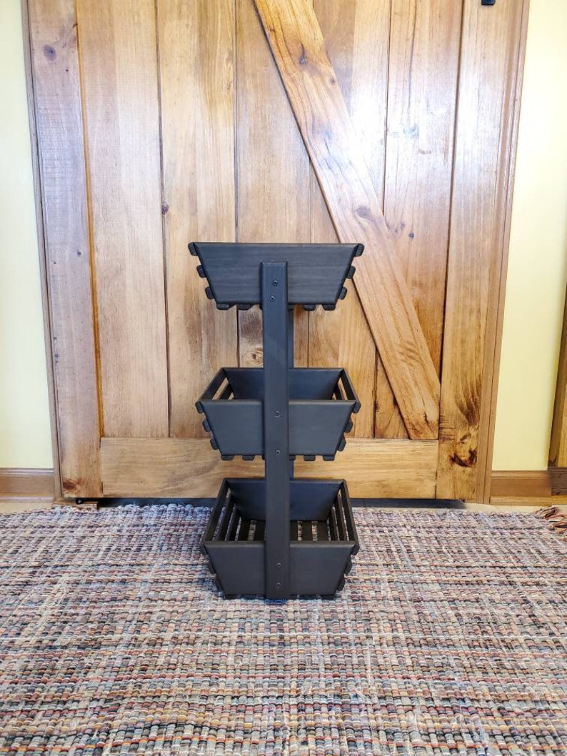 3 Tiered Fruit Basket Stand Vegetable Storage Kitchen Etsy