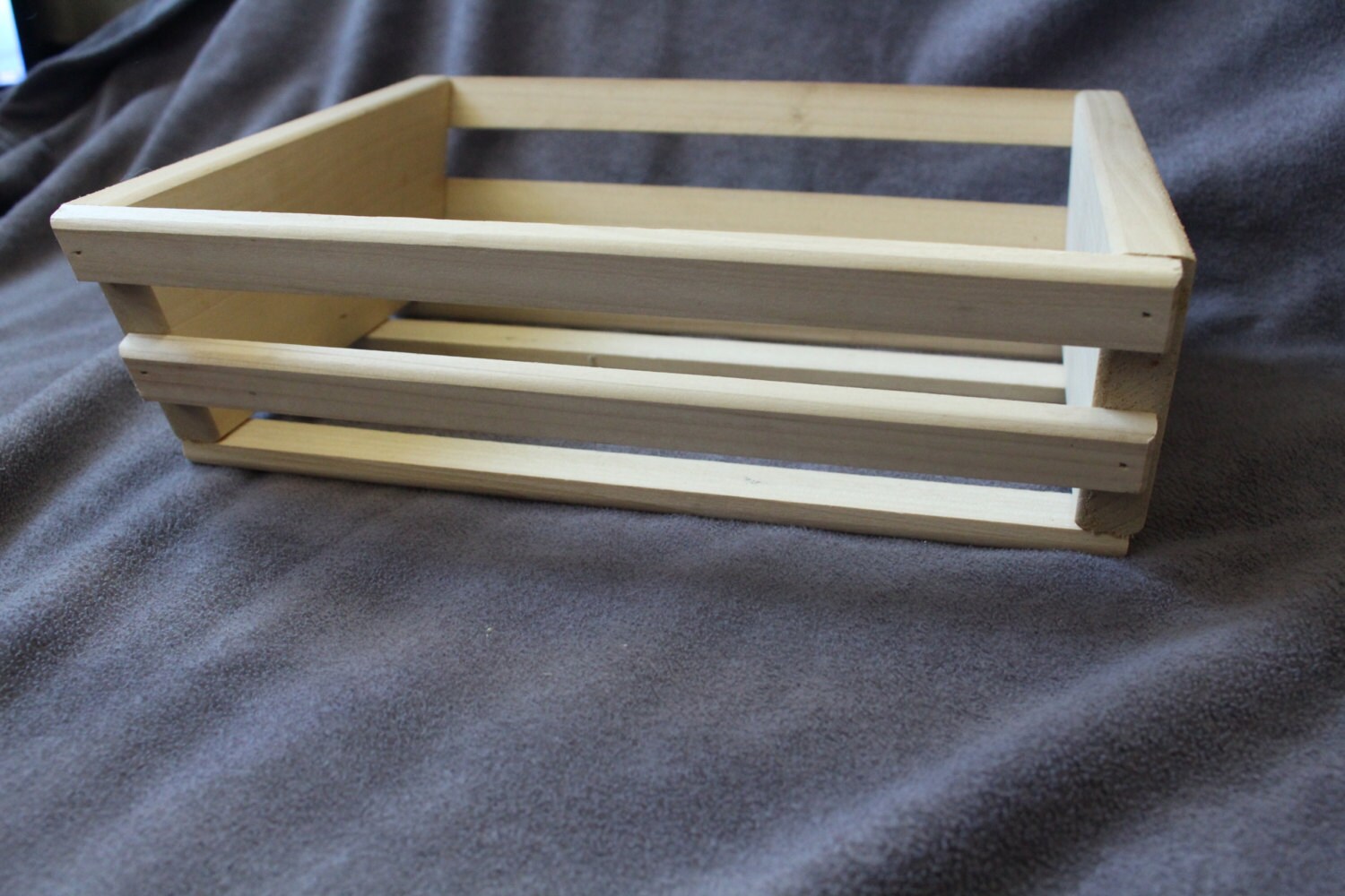 Wooden Basket Storage Basket Handmade Organization Etsy