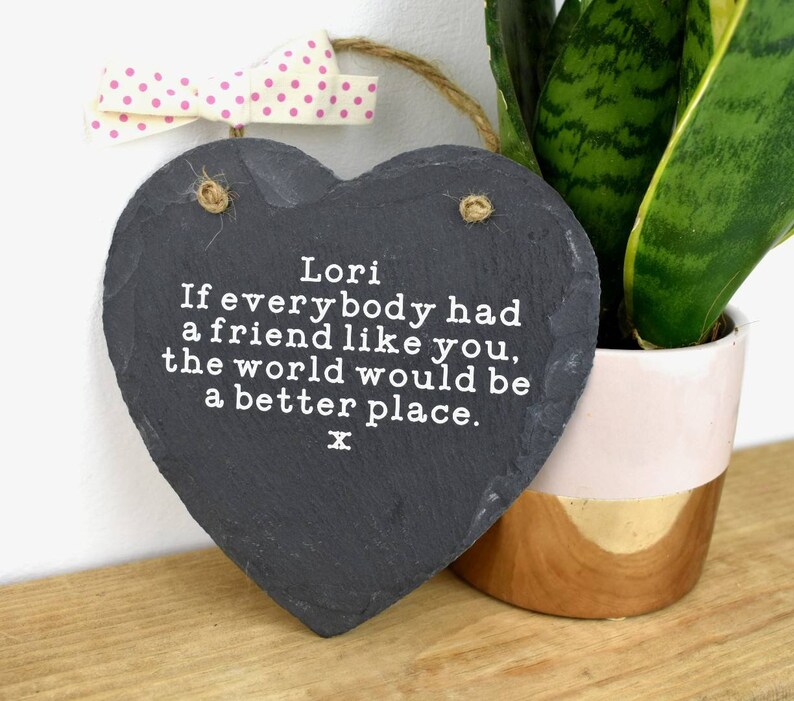 Personalised thank you gift for best friend gift friendship Etsy