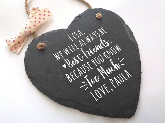 Best Friend Birthday Gift Funny Sign we Will Always Be Best Friends  Personalised Signs Funny Gift for Best Friend Friendship Sign Gift - Etsy