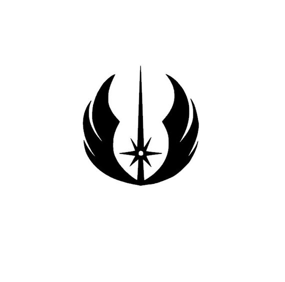 Jedi Order Vinyl Car Decal Star Wars Empire Death Star Obi Etsy