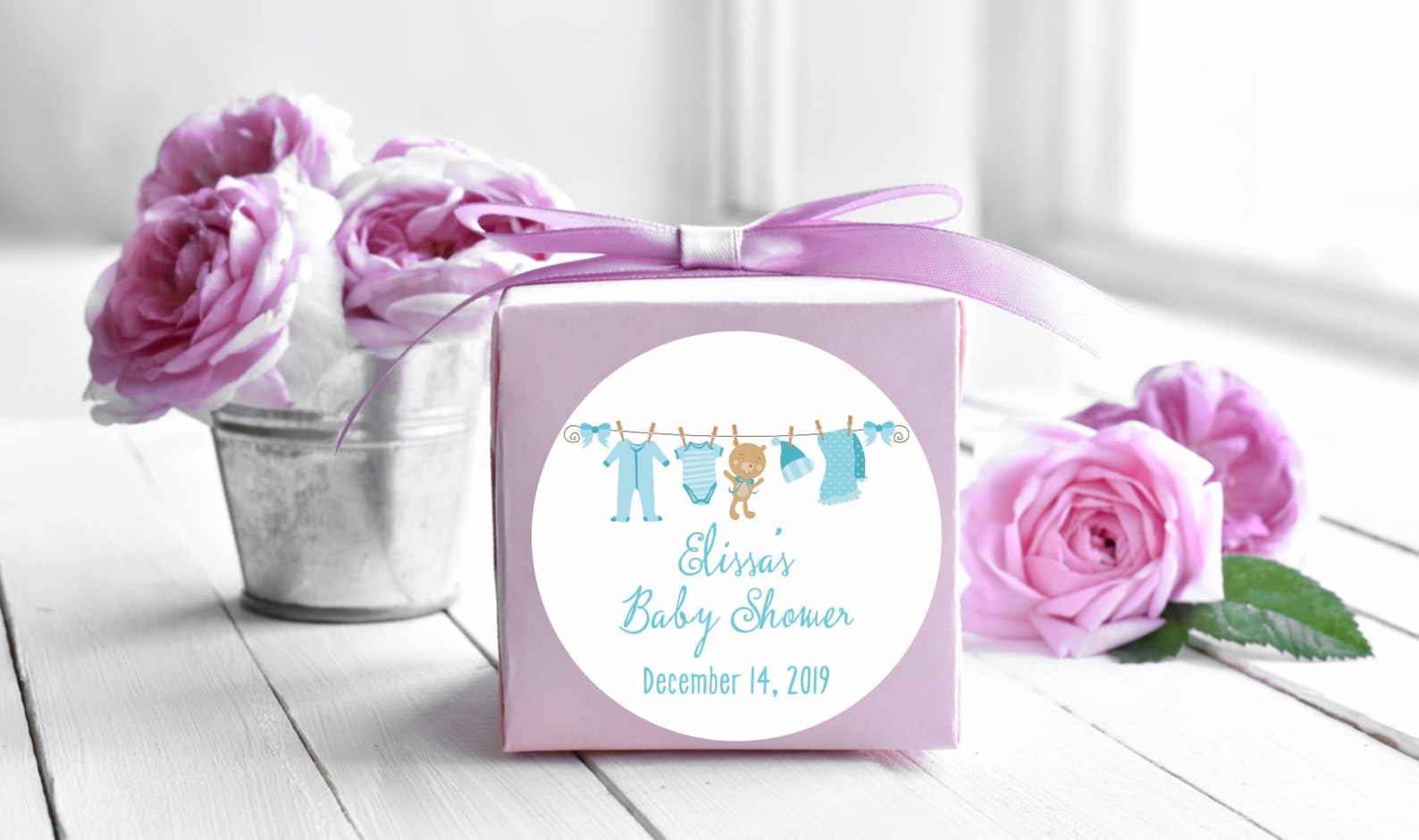 Baby Shower Stickers. Baby Shower Party Favor Stickers. Etsy