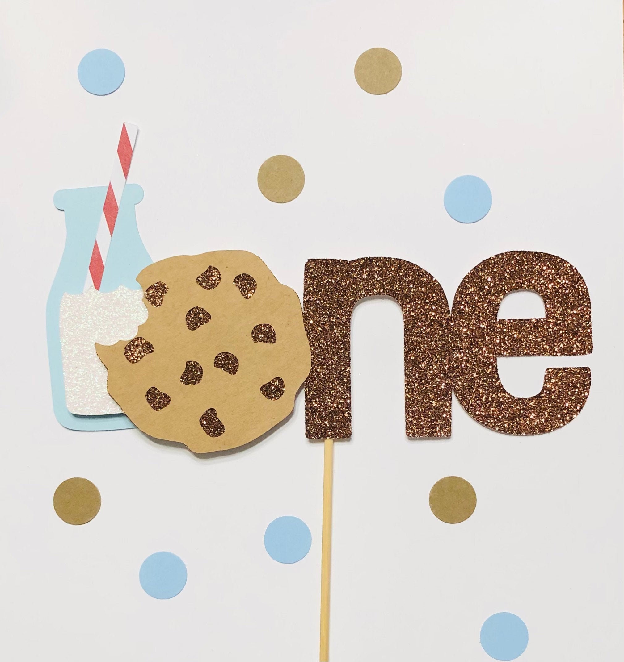 Milk & Cookies Cake Topper. Milk and Cookies Party Etsy