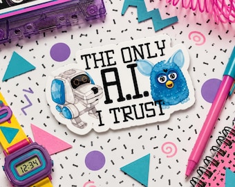 Millennial Sticker - READY TO SHIP. 90s Nostalgia Sticker. Funny Vinyl Sticker.