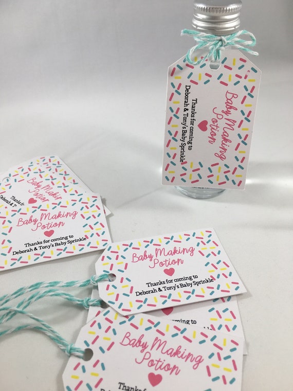 baby tags for shower