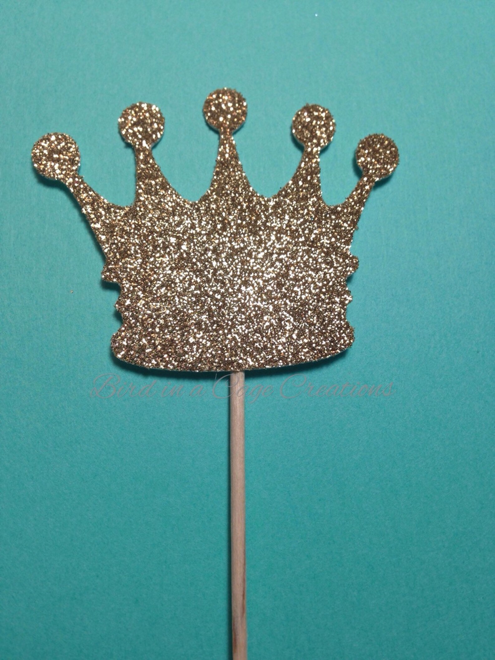 Crown Cupcake Toppers Princess Party Princess Decorations Etsy