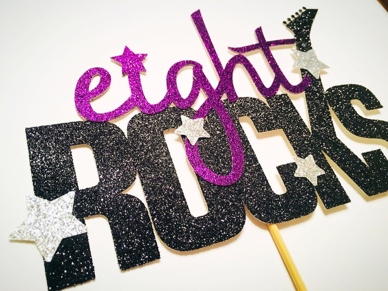 Rockstar Cake Topper. Rockstar Birthday. Rockstar Party Theme. image 3