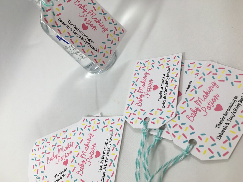 Mini Liquor Bottle Favor Tags. Baby Shower Party Favors. Baby Etsy