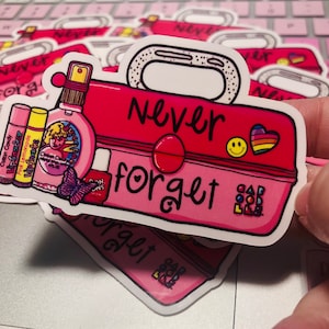 Millennial Makeup Sticker - READY TO SHIP. Millennial Sticker. 90s Nostalgia Sticker. Funny Vinyl Sticker.