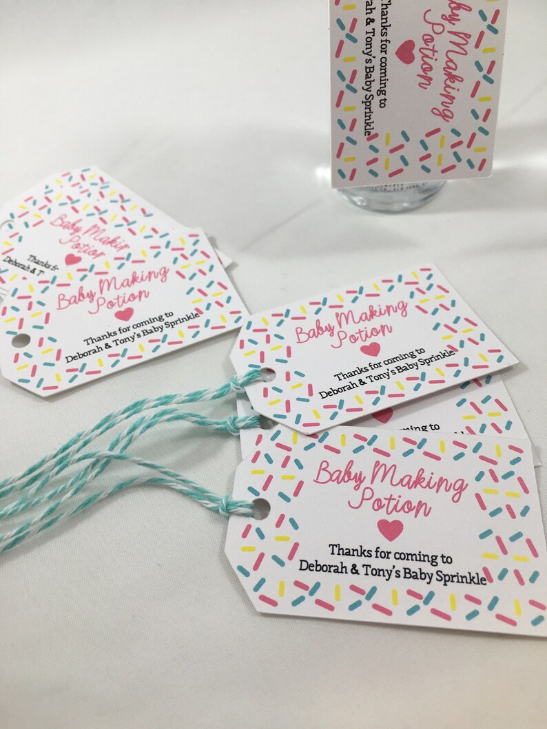 Mini Liquor Bottle Favor Tags. Baby Shower Party Favors. Baby Etsy