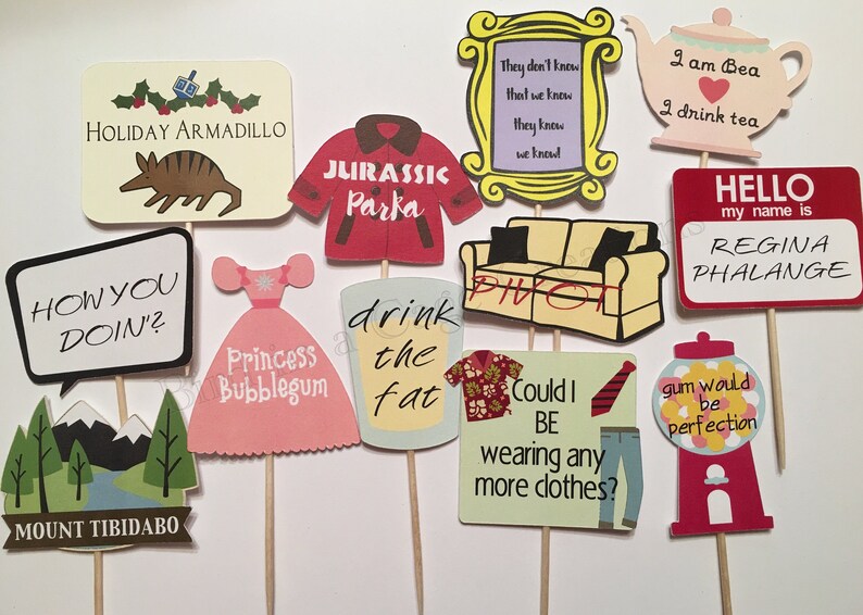 Friends Party Cupcake Toppers. Friends TV Show Theme. Friends Quotes