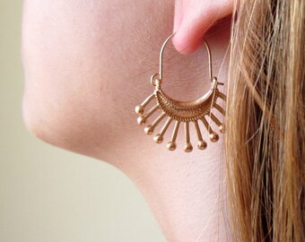 Gypsy Earrings , Boho Earrings , Bohemian Earrings , Tribal Earrings , Hippie Earrings , Ethnic Earrings , Gypsy Jewelry , Hoop Earrings