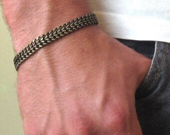 - 6pcs Antique Bronze Lobster Clasp Link Chain Bracelets 7 7//8 inches 20cm