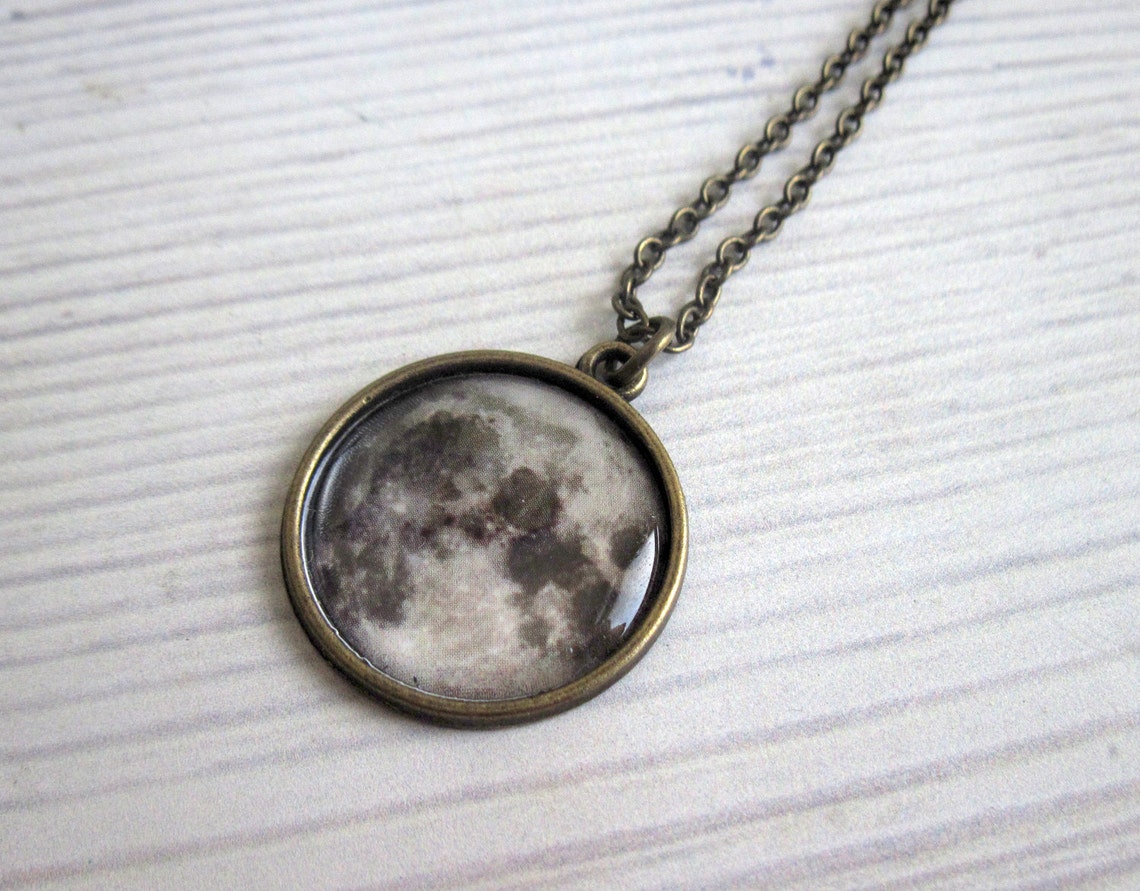 Moon Necklace Mens Necklace Necklace For Guy Men's Etsy