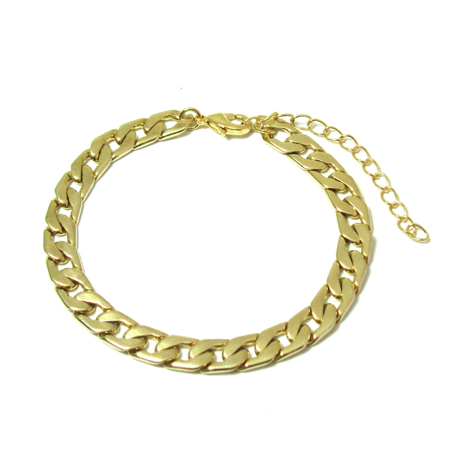 Mens Gold Bracelet Mens Bracelet Gold Chain Bracelet Etsy