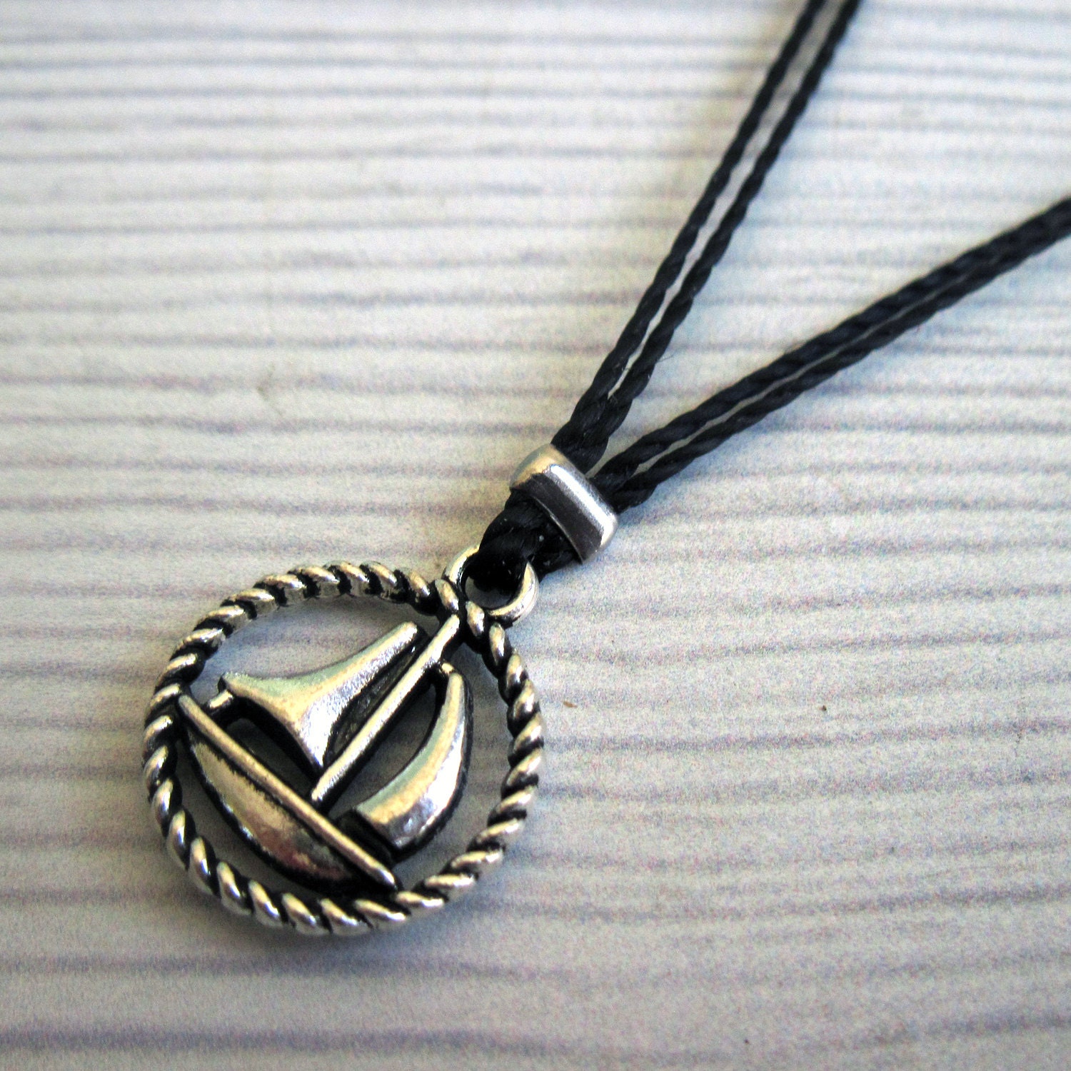 Mens Boat Necklace Nautical Necklace Ship Necklace Sail Etsy