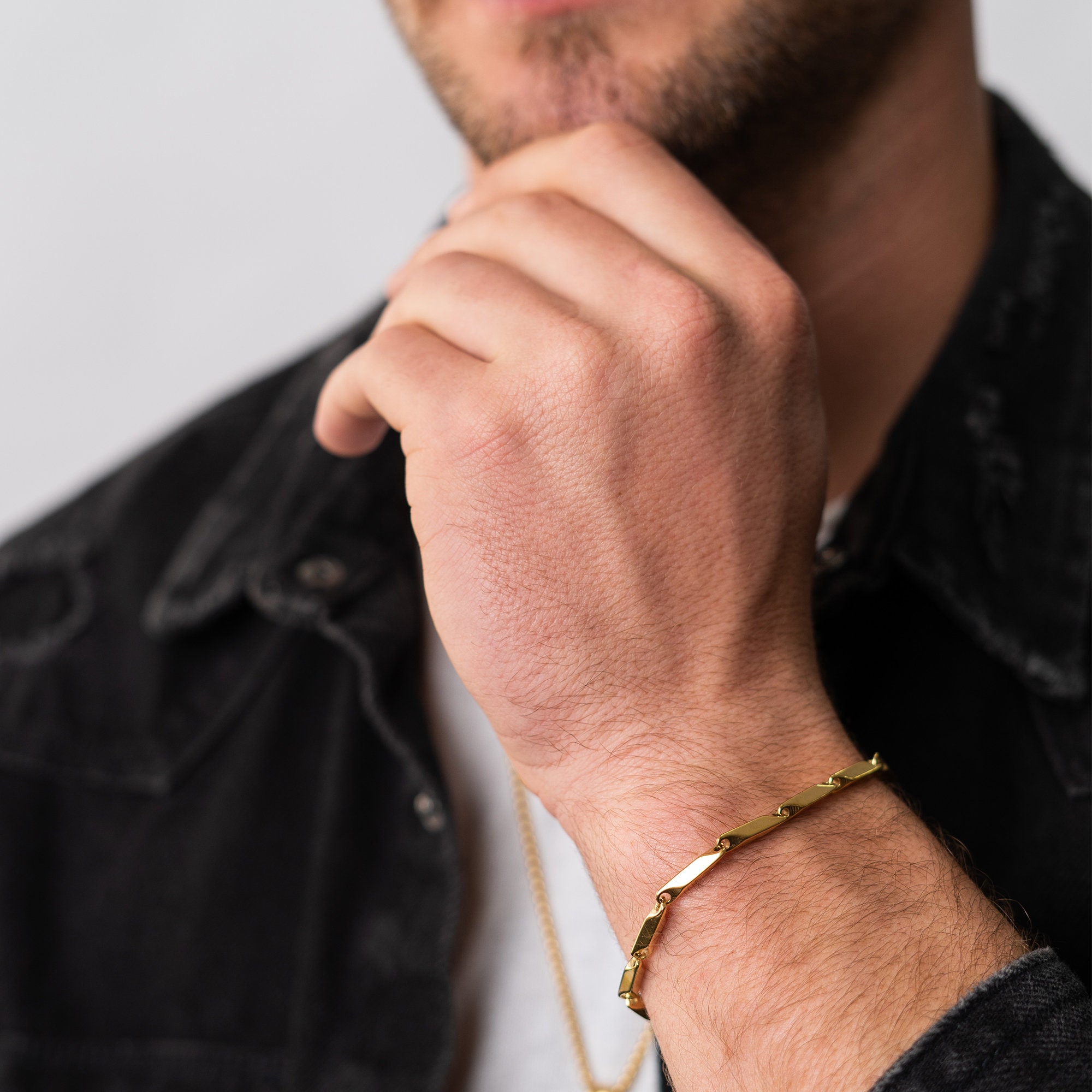 Galis Rope Bracelet For Men - Premium Stainless Steel Bracelet for Men,  Gold Plated Non Tarnish Bracelet - Our Gold Rope Chain is Stylish  Anniversary