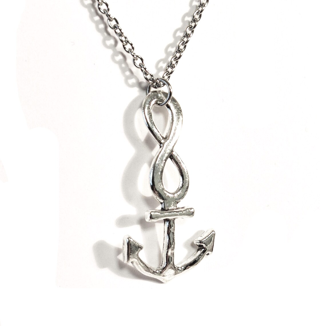 Infinity anchor necklace Clearance