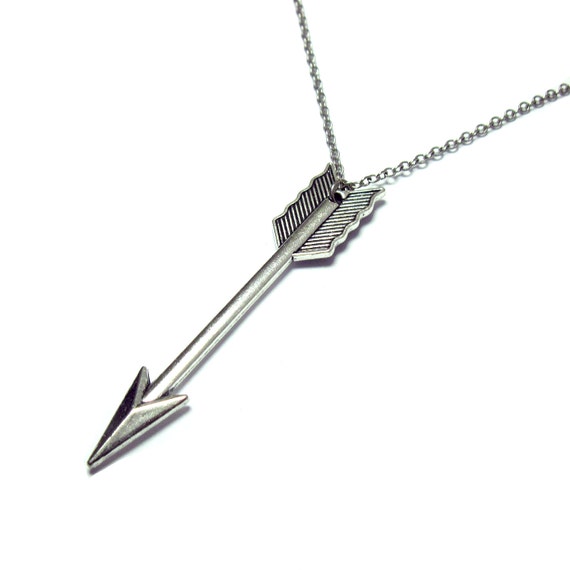 Men's Arrow Necklace Mens Silver Necklace mens jewelry Etsy