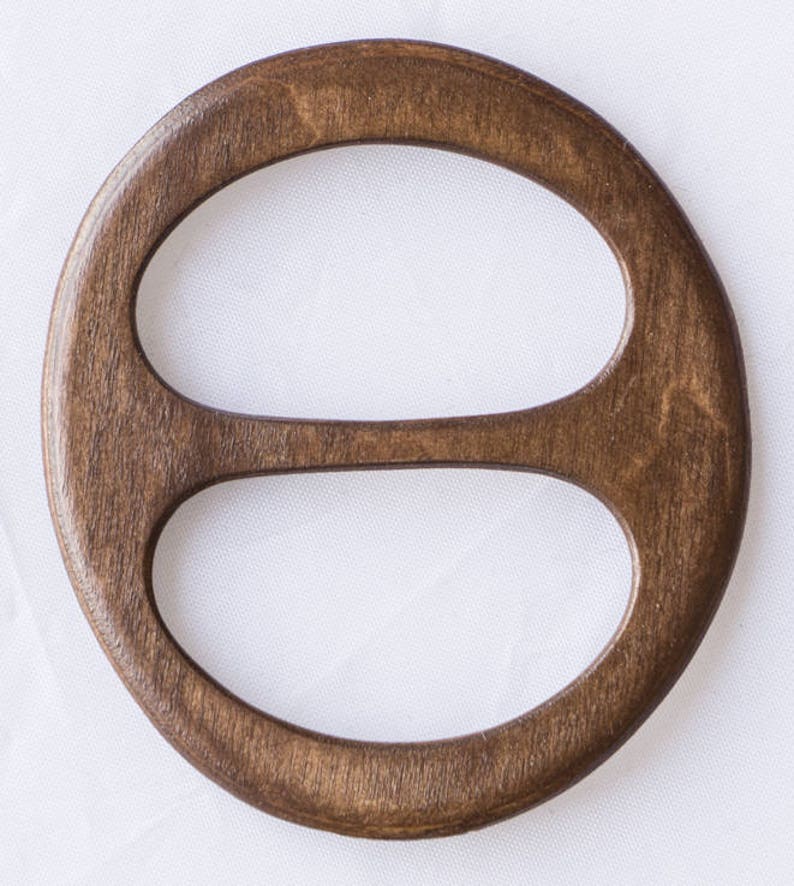 very shapely and stable ideal for light and heavier wipes and scarves Wooden shellring