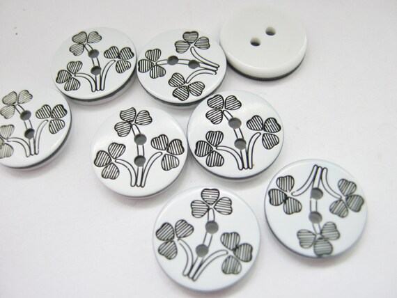 10 Snowflakes Buttons White Turquoise Petal 13mm 1//2/" Clothing Sewing Buttons