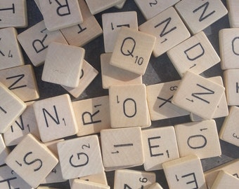 Pick your own letters: Original wooden Scrabble tiles
