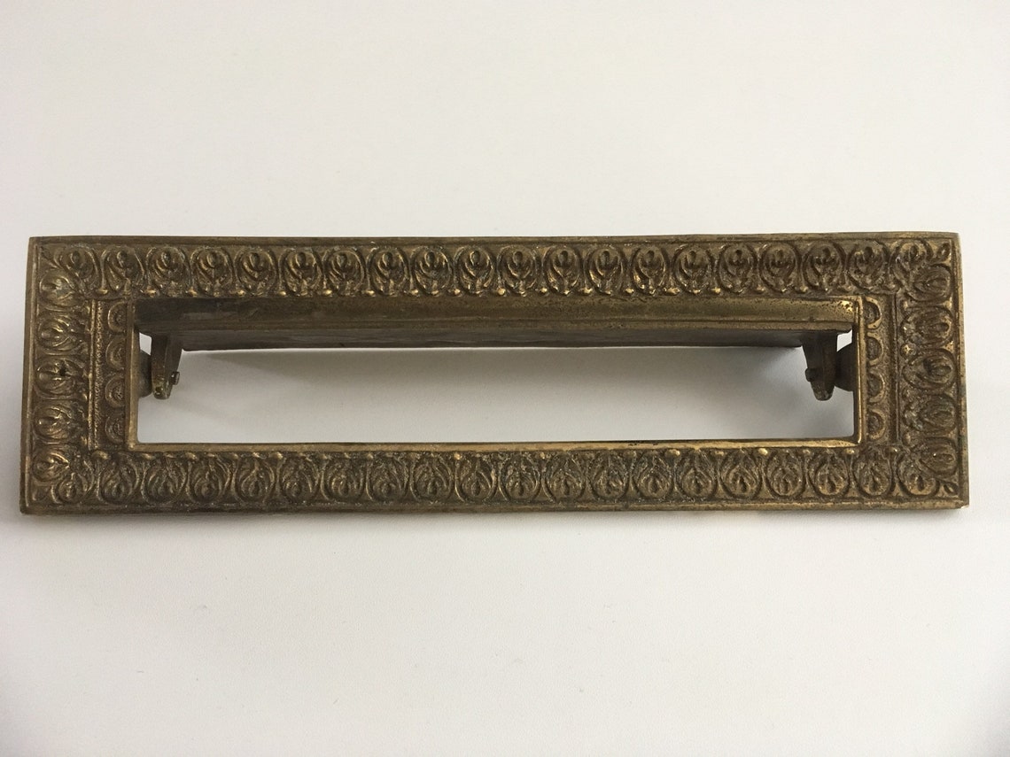 Set of Antique Brass Mailbox Doorbell Doorknob Etsy