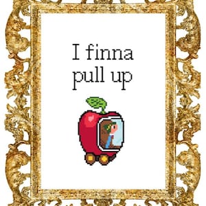 Patrón de punto de cruz de Richard Scarry Finna Pull Up, el humilde gusano