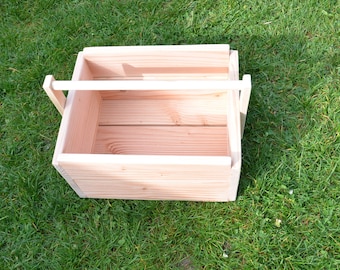 Wooden box for DIY - Viking game, DIY - Kubb, made of Douglas fir wood.