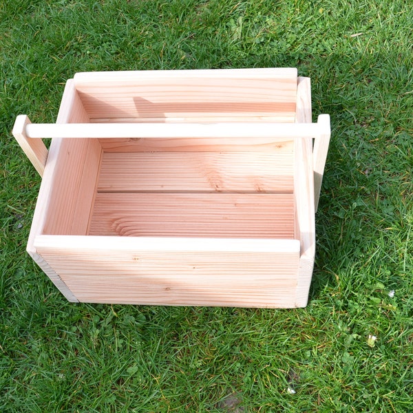 Wooden box for DIY - Viking game, DIY - Kubb, made of Douglas fir wood.